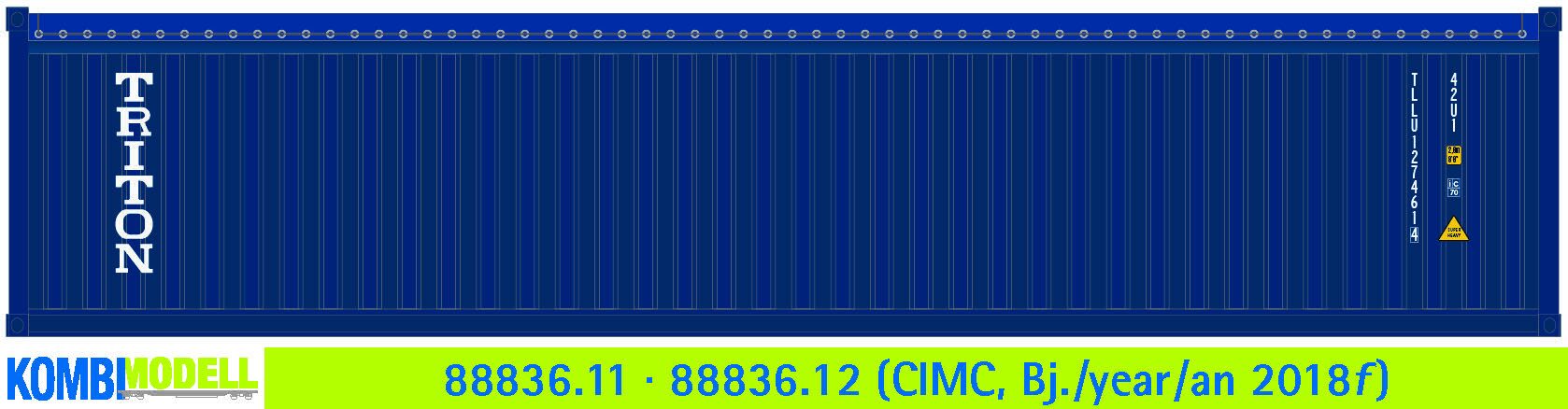 Kombimodell 88836.11 Ct 40`Open Top Triton blau SoSe 